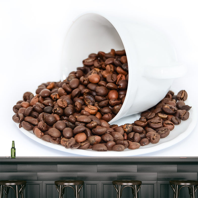 Coffee Beans Mural Wallpaper Modern Decorative Coffee Shop, Custom Size Available