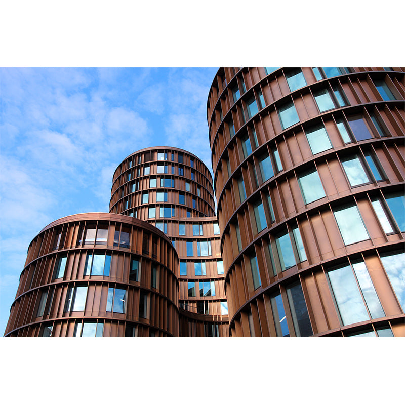 Photo Stain Resistant Architecture Mural Decal Modern Wall Decor for Meeting Room