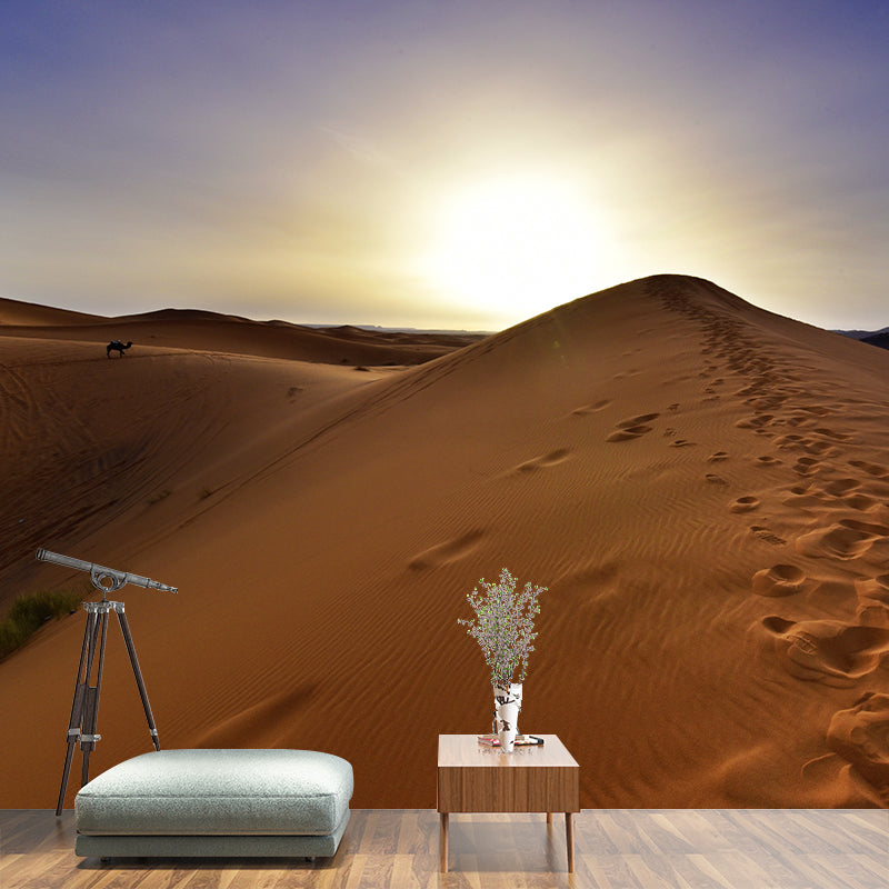 Photo Desert Hillock Wallpaper Mural Sleeping Room Wall Art, Personalized Size