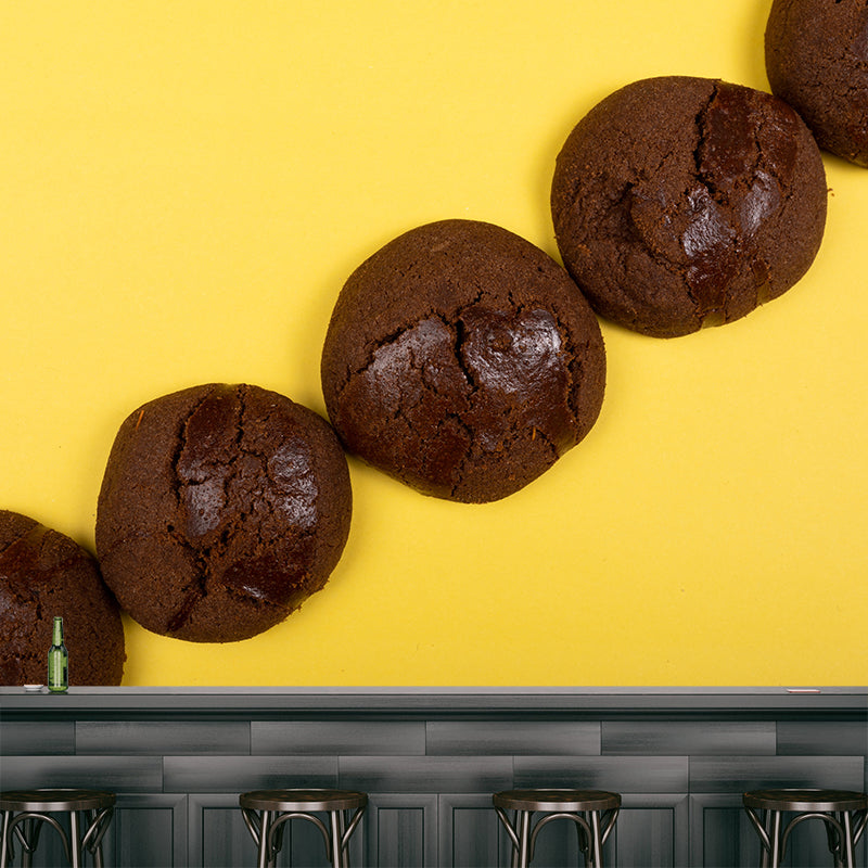 Delicious Desserts Moisture-Resistant Wall Covering for Bakery, Made to Measure