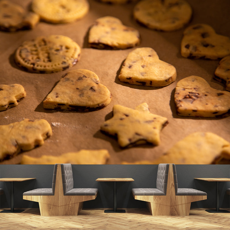 Cookie Snack Modern Coffee Shop Bakery Wall Decor Moisture-Resistant Wall Covering
