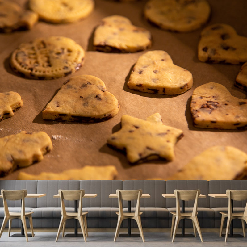 Cookie Snack Modern Coffee Shop Bakery Wall Decor Moisture-Resistant Wall Covering