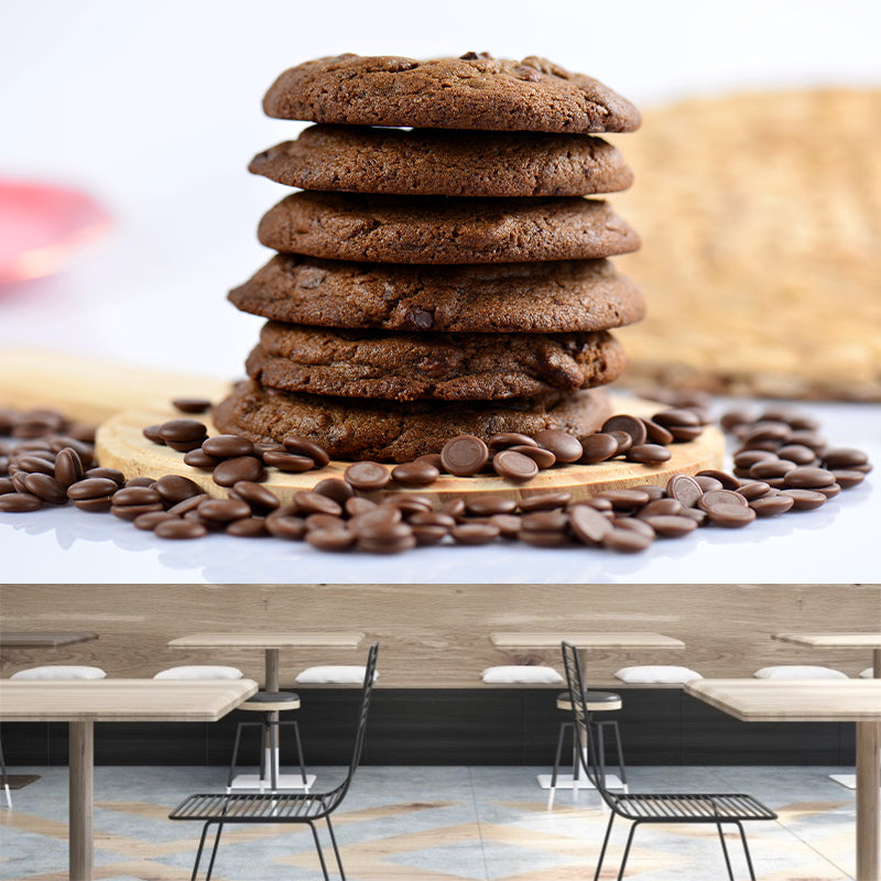 Cookie Snack Modern Coffee Shop Bakery Wall Decor Moisture-Resistant Wall Covering