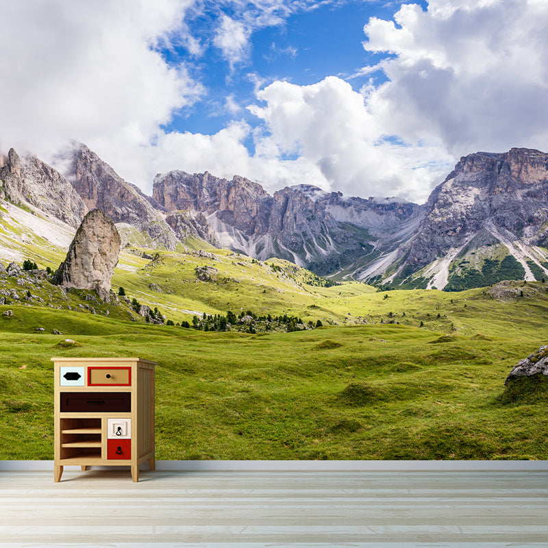 Mountain View Mural Wallpaper Washable Wall Covering for Bedroom Decoration