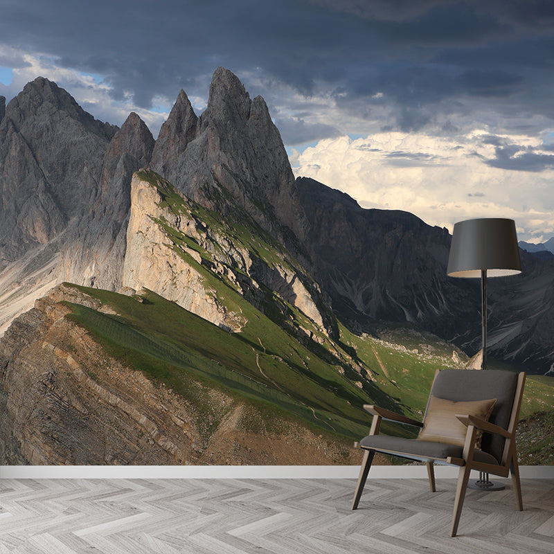 Mountain View Mural Wallpaper Washable Wall Covering for Bedroom Decoration