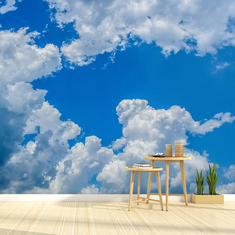 Sunny Blue Sky Removable Modern Decorating Wall Art for Gust Room, Washable