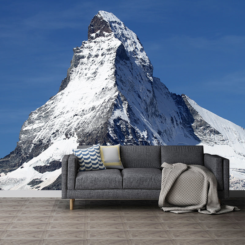 Snow Mountain Wall Mural Contemporary Wall Decoration for Living Room Bedroom