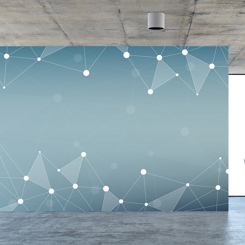Modern Geometry Wall Mural Decal Moisture Resistant Wall Decor, Custom Size Available