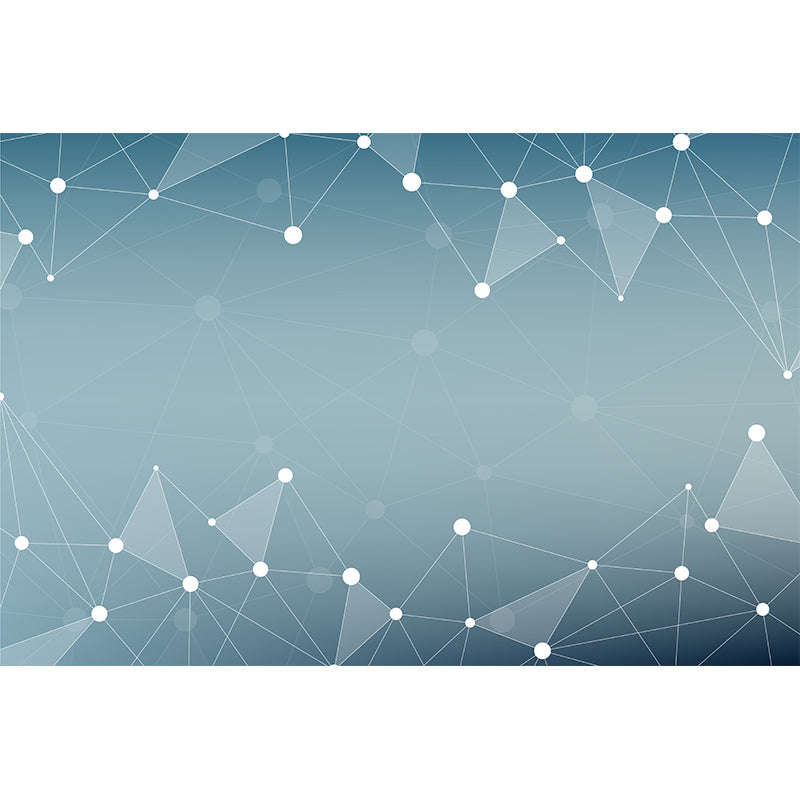 Modern Geometry Wall Mural Decal Moisture Resistant Wall Decor, Custom Size Available