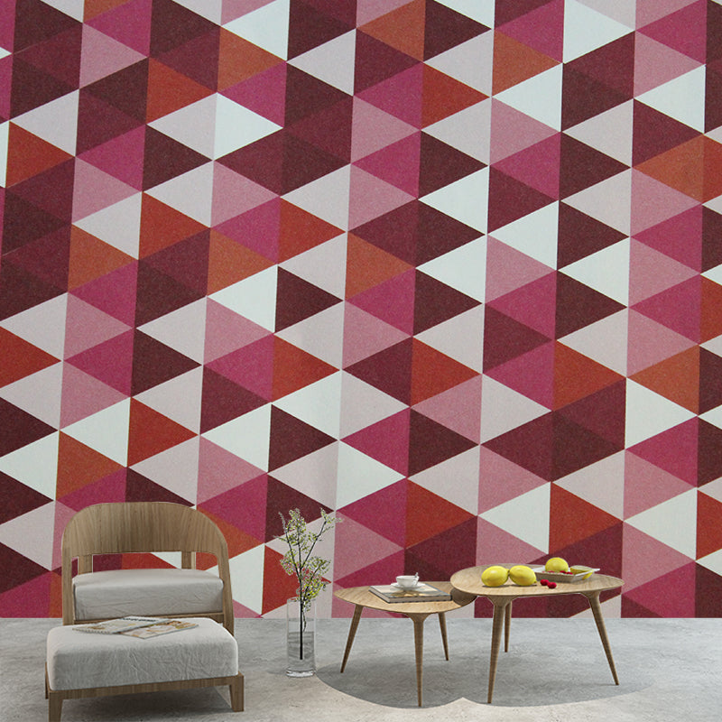 Minimalism Style Geometry Wall Mural Stain-Proofing Home Decoration for Bedroom