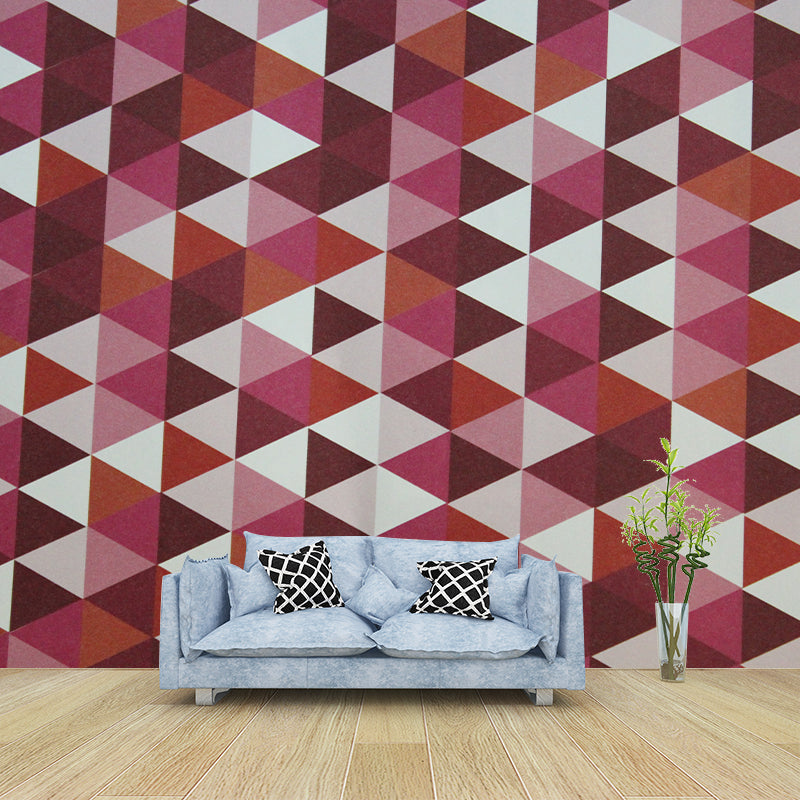 Minimalism Style Geometry Wall Mural Stain-Proofing Home Decoration for Bedroom