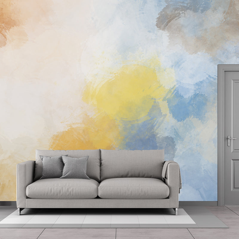 Abstract Wall Mural for Study Room Personalized Size Wall Covering, Waterproofing