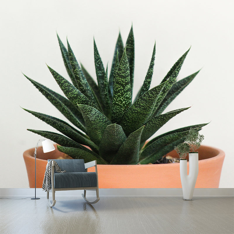 Green Plants Wall Mural Vinyl Wall Art Decor for Office Home Apartment