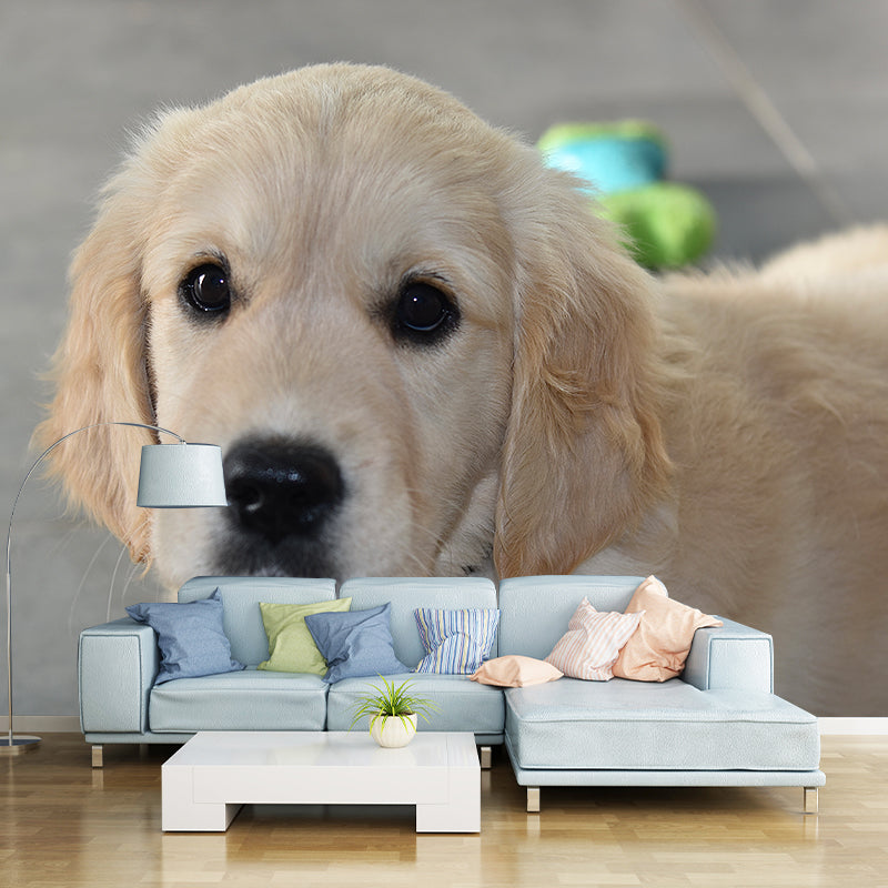 Lovely Dog Wall Mural Removable Wall Covering for Sleeping Room,Water Resistant
