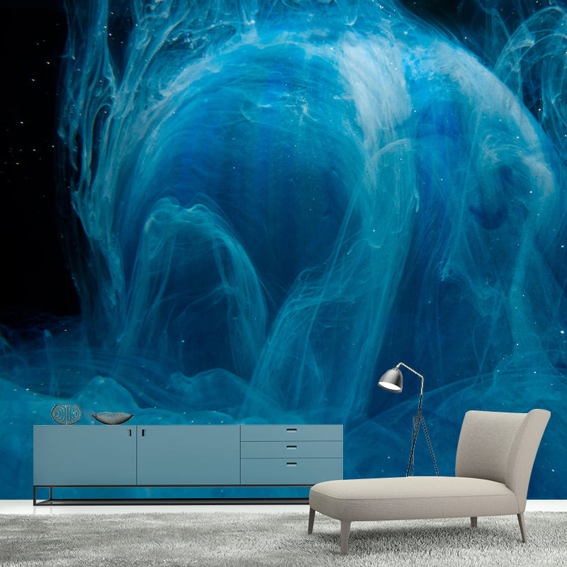 Ink Flow Mural Decal Modern Novelty Abstract Wall Art Photography Style Living Room Wall Mural