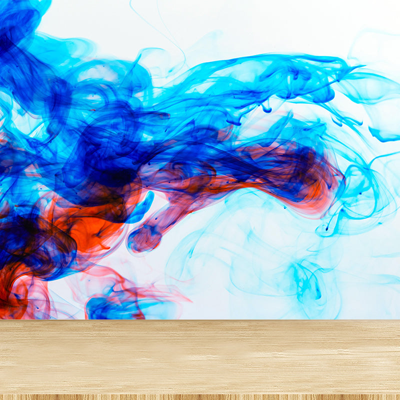 Colorful Ink Fusion Wallpaper Mural Abstract Modern Style Wall Decor for Living Room