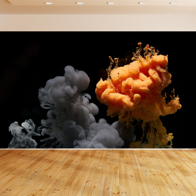 Huge Explosion Mural Decal Modern Novelty Abstract Wall Art in Multi Color