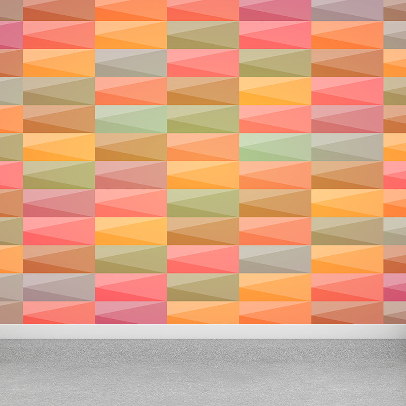 Multi-Color Wall Mural Decal Contemporary Soft Color Wall Art Living Room Murals