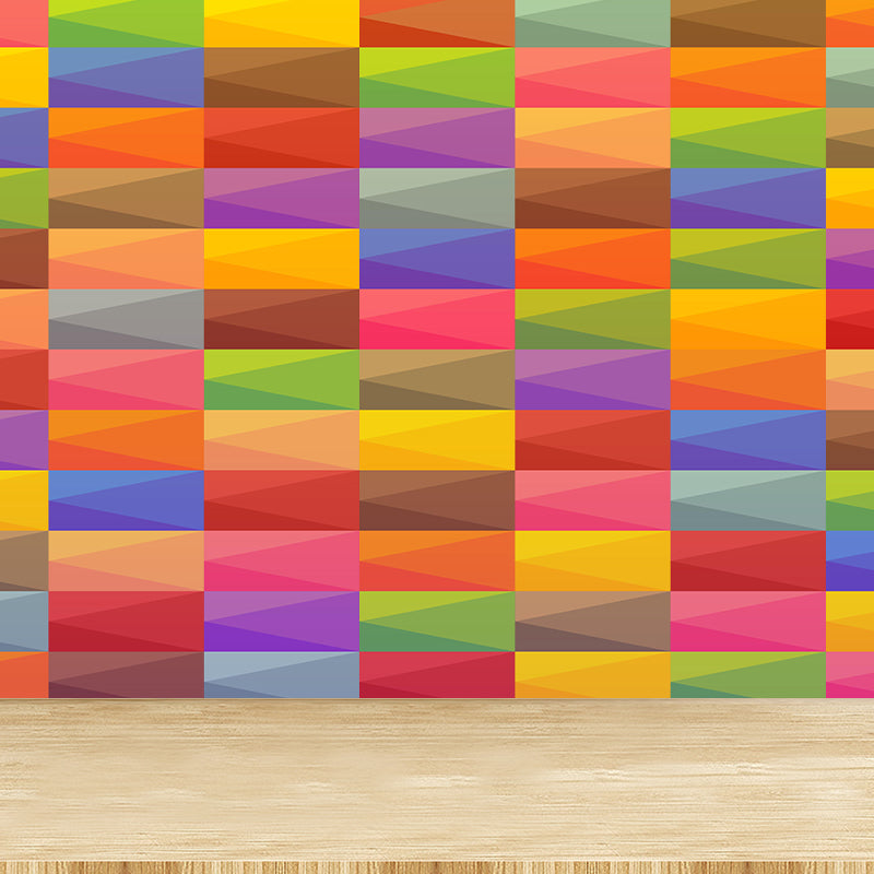 Multi-Color Wall Mural Decal Contemporary Soft Color Wall Art Living Room Murals