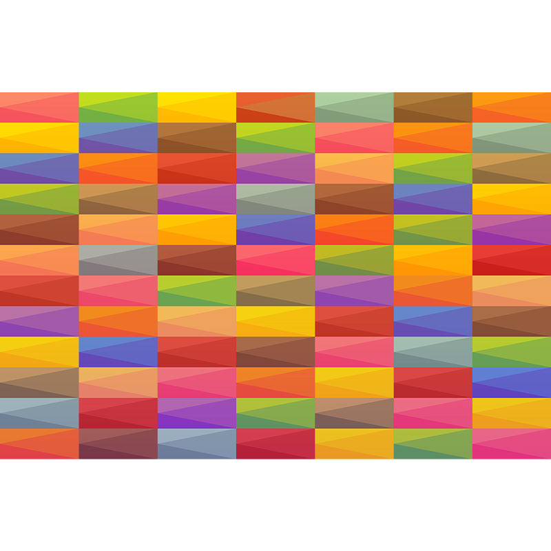 Multi-Color Wall Mural Decal Contemporary Soft Color Wall Art Living Room Murals