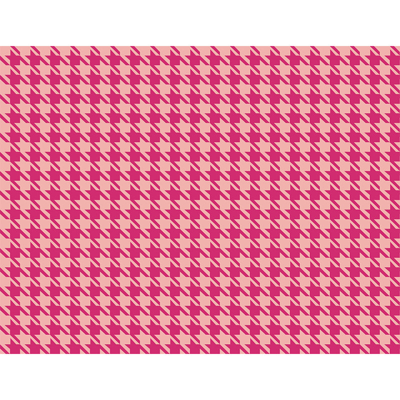 Houndstooth Wall Mural Modern Style Mildew ResistantDecorative Dining Room Wall Art