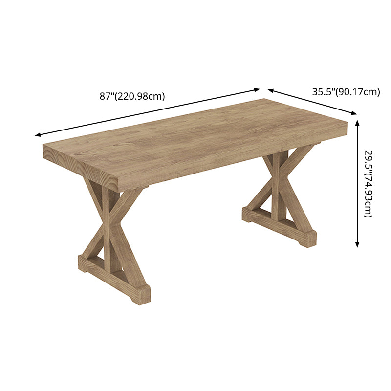 Juego de comedor de casa de campo mesa de altura estándar de madera para comedor