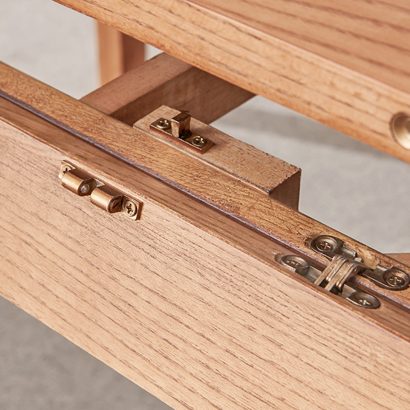 Modernes Esssatz Massivholz runde Form 4 Beine Basis Ausleitbares Esstisch Set