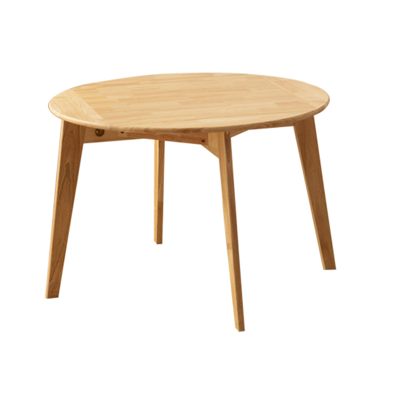 Moda de comedor de cocina ajustable de madera de madera Mesa base de 4 piernas con hoja plegable