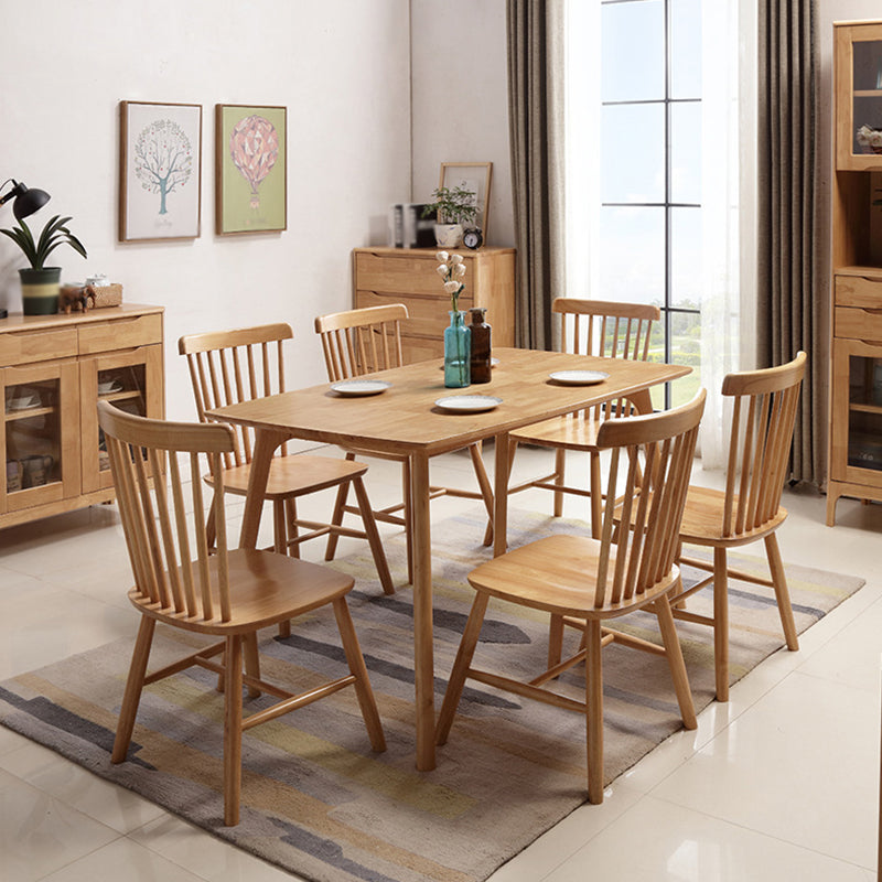 In stile moderno in legno a forma di rettangolo tavolo da pranzo set 4 gambe tavolo formale per mobili da pranzo