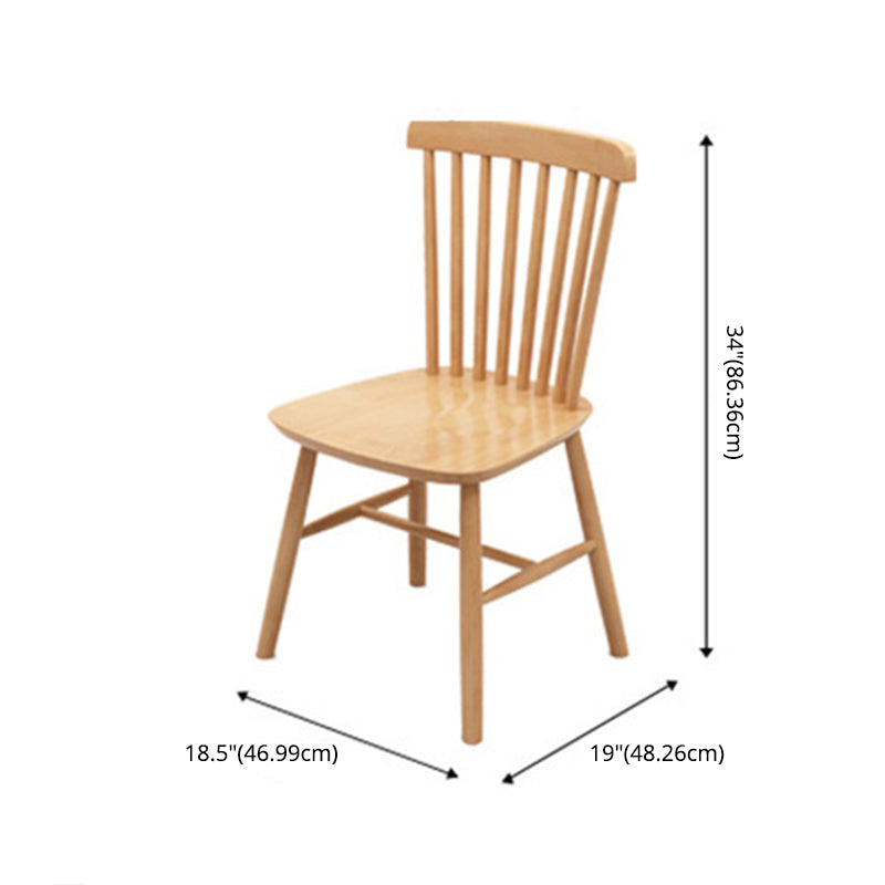 Ensemble de table à manger en forme de bois moderne en bois à 4 jambes formelle pour meubles à manger