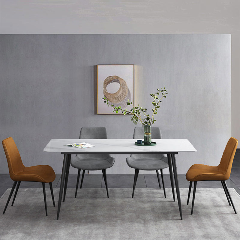 Muebles de piedra sinterizada de cocina moderna de altura estándar comedor formal † ROOMA † Table † Set