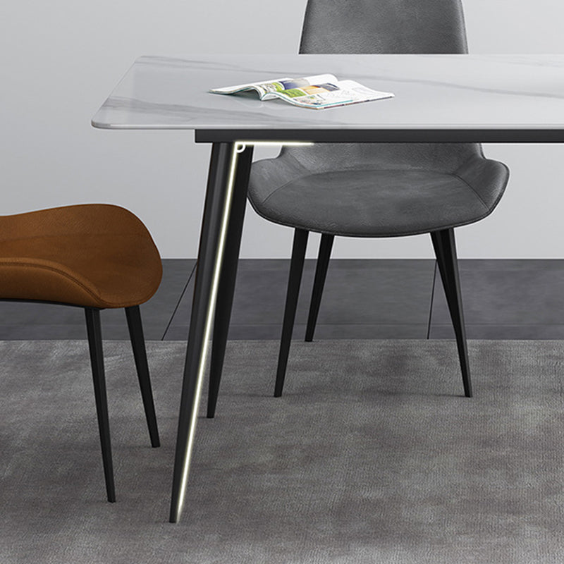 Muebles de piedra sinterizada de cocina moderna de altura estándar comedor formal † ROOMA † Table † Set