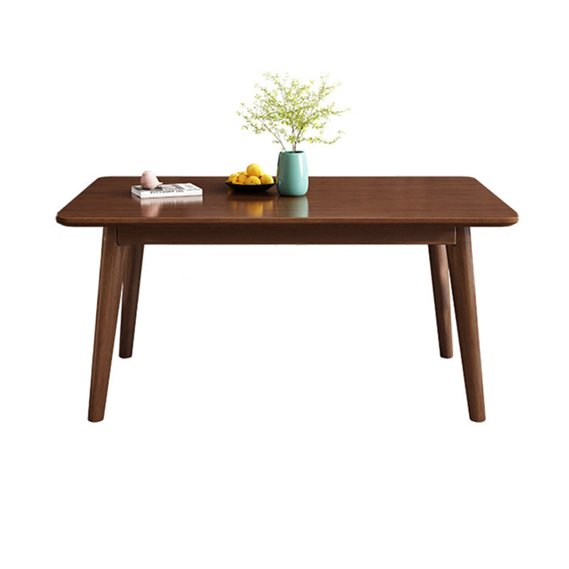 Kitchen Modern Solid Wood Dining Table of Trasitional Height with Formal Dining Room Sets