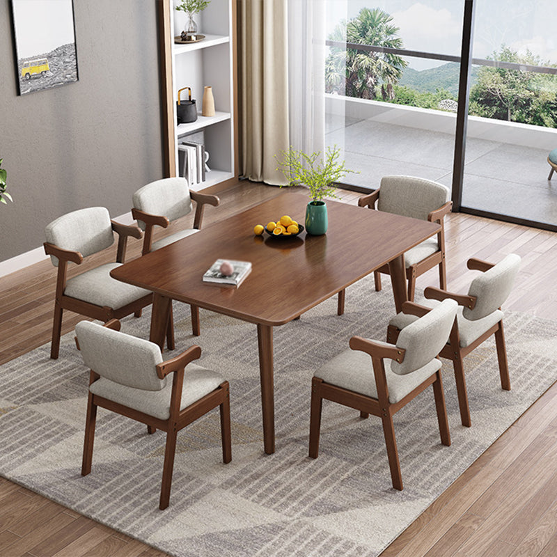 Kitchen Modern Solid Wood Dining Table of Trasitional Height with Formal Dining Room Sets