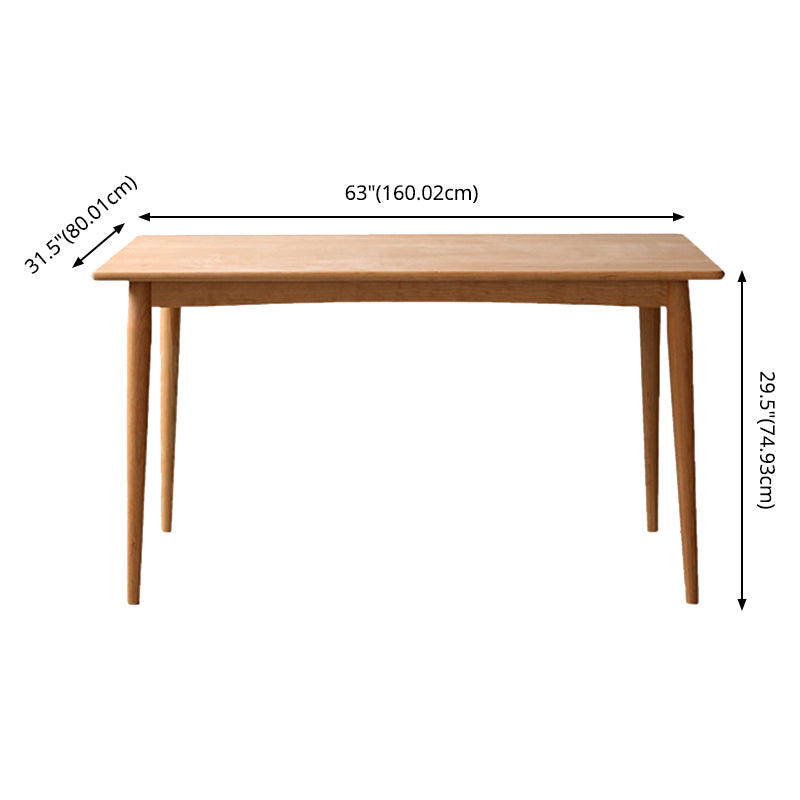 Kitchen contemporain en bois massif en bois avec 4 jambes de base de meubles de salle à manger de base