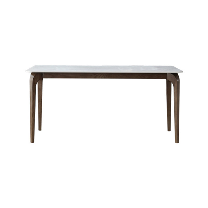 Comedor de piedra sinterizada fija contemporánea † ROOM † Table † con 4 patas de madera maciza Juego de comedor de cocina
