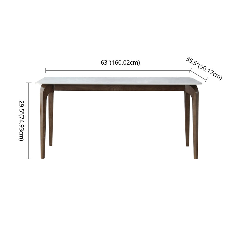 Comedor de piedra sinterizada fija contemporánea † ROOM † Table † con 4 patas de madera maciza Juego de comedor de cocina