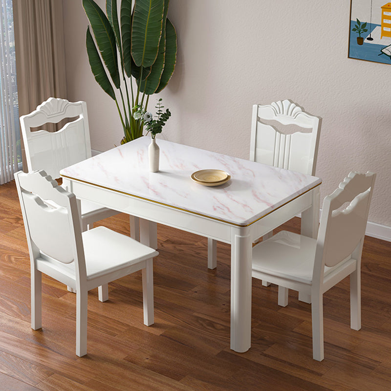 Modern Fixed Dining¬†Room¬†Table¬†Set Marble Top Dining Room Furniture for Restaurant