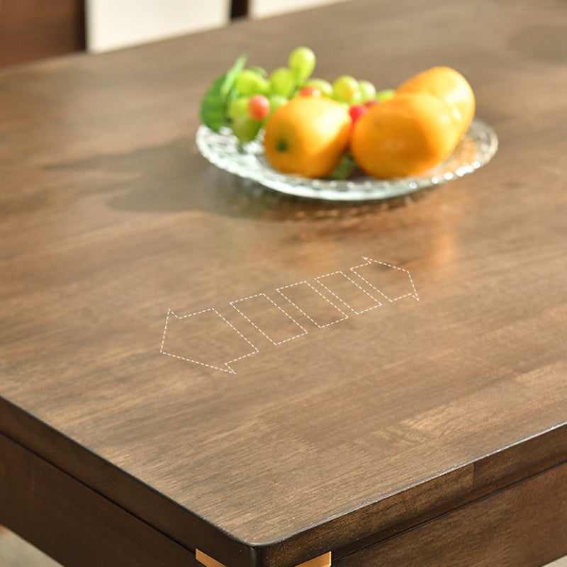 Rectangle solide contemporain Forme de meubles à manger 4 tableaux de jambes en bois formel pour salle à manger