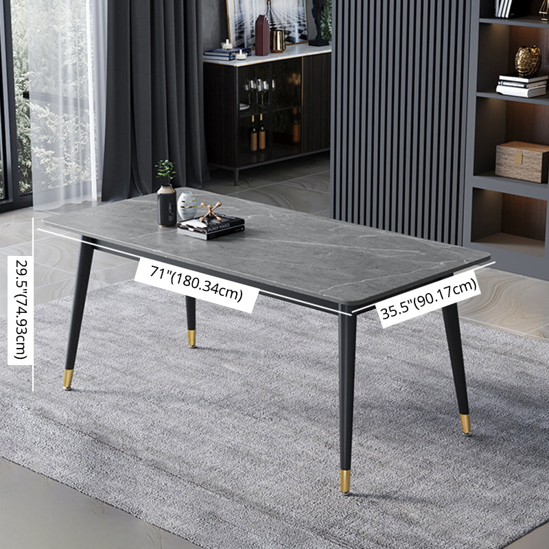 Eigentijdse vaste dineren † Room¬ † Tableity † Set met metalen 4 poten Basis eettafel meubels