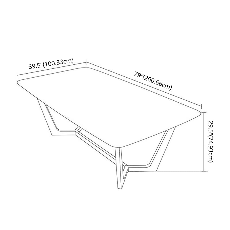 Moderner Marmor -Esszimmerset mit weißem Tisch und goldener Basis für den Heimgebrauch