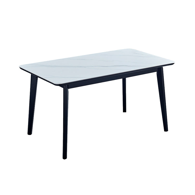 Mesa de comedor de piedra sinterizada de estilo moderno con juegos de mesa de comedor rectangle con mesa de 4 patas