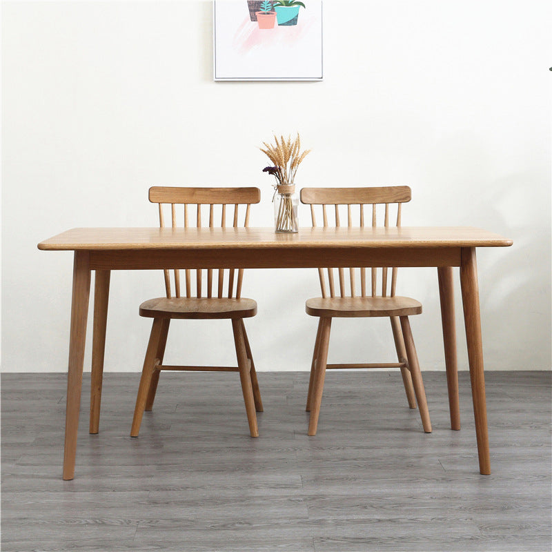Kitchen Modern Solid Wood Dining Table of Standard Height with Formal Dining Room Sets