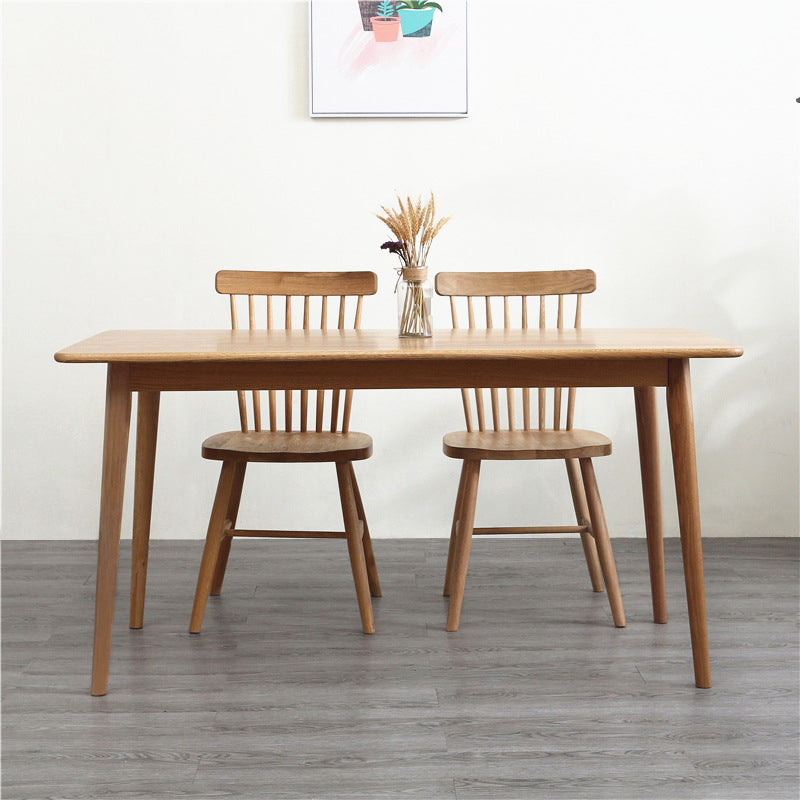 Cucina moderna tavolo da pranzo in legno massiccio di altezza standard con set di sala da pranzo formale