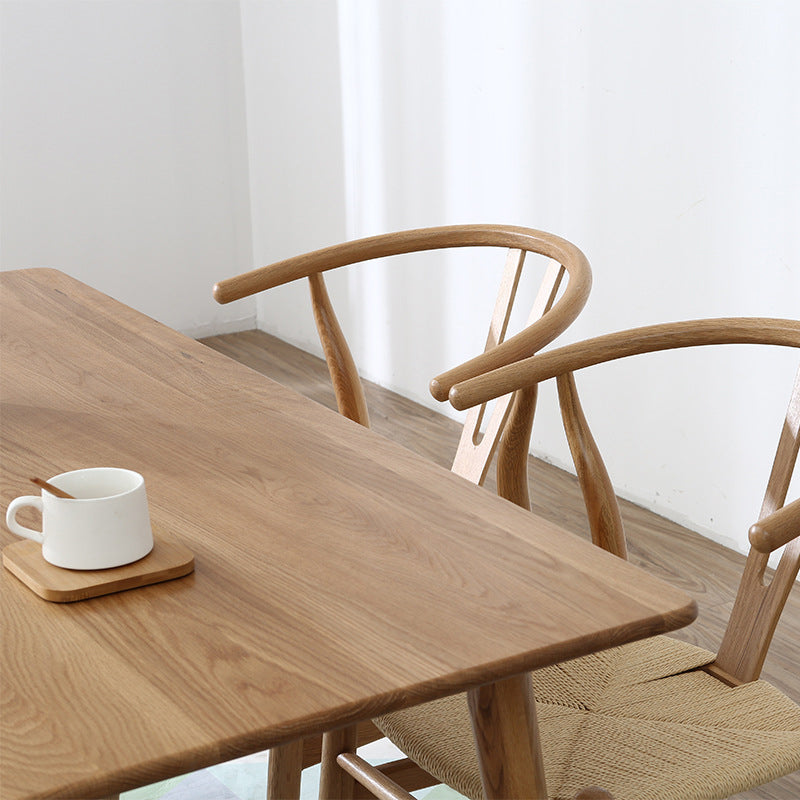 Cucina moderna tavolo da pranzo in legno massiccio di altezza standard con set di sala da pranzo formale
