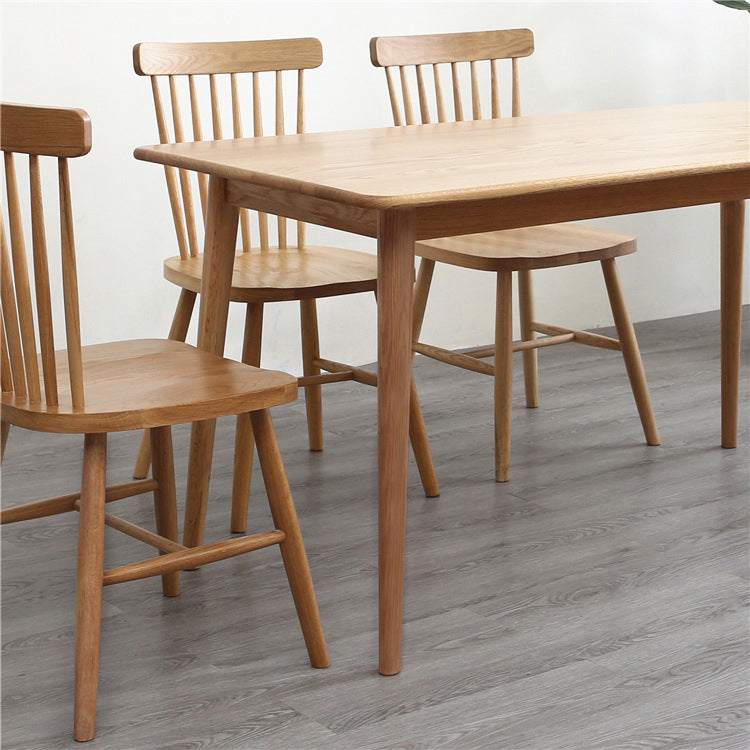 Cucina moderna tavolo da pranzo in legno massiccio di altezza standard con set di sala da pranzo formale