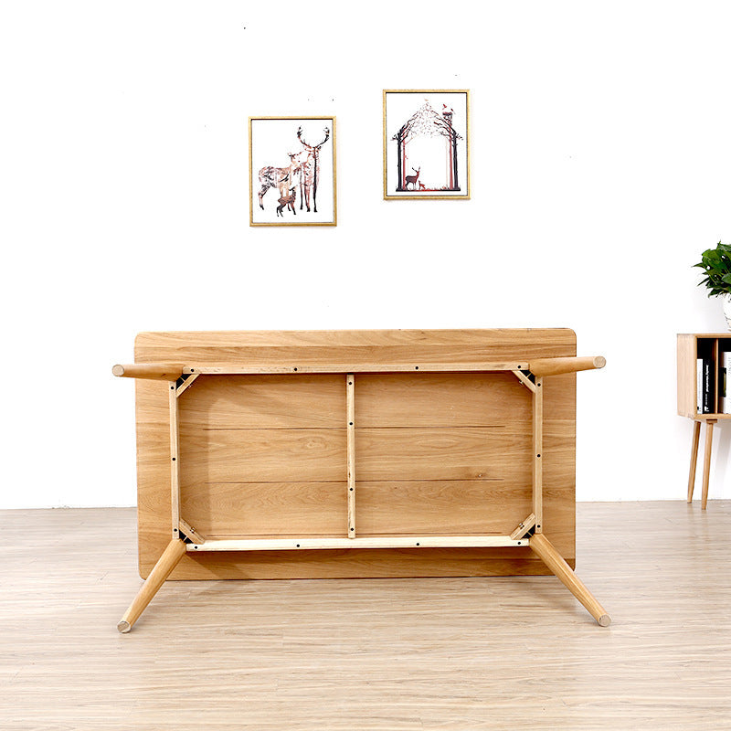 Cucina moderna tavolo da pranzo in legno massiccio di altezza standard con set di sala da pranzo formale