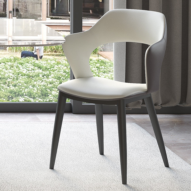 Minimalist Sintered Stone Dining Room Set with Rectangle Top and Black Base Kitchen Furniture