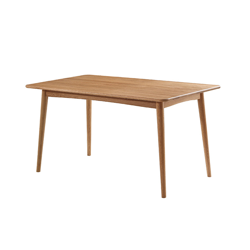 Juego de comedor de madera maciza contemporánea con restaurante de forma rectangular para restaurante