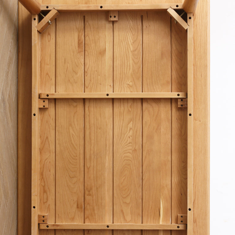 Juego de comedor de madera maciza contemporánea con restaurante de forma rectangular para restaurante
